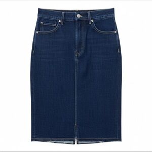 NWT! Fiorucci Safety Jeans “Margot” Dark Blue Denim Pencil Skirt Size 25